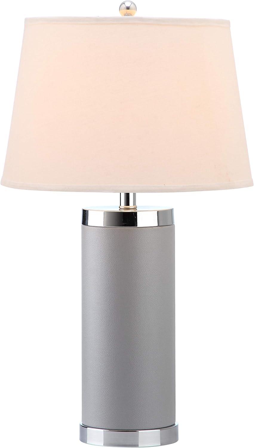 Faux Leather Column Table Lamp (Set of 2) - Safavieh