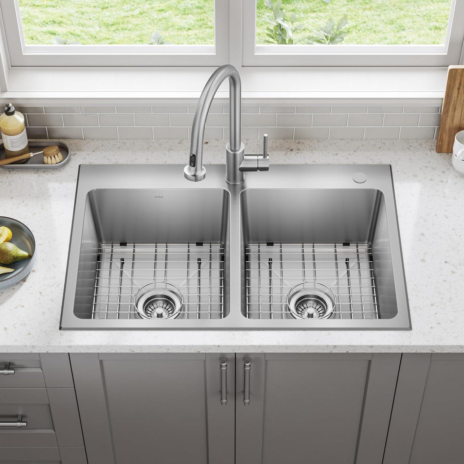KRAUS Fairlane 18-Gauge Stainless Steel Kitchen Sink