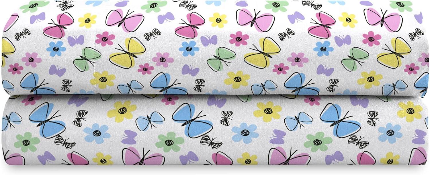 Microfiber Floral Sheet Set