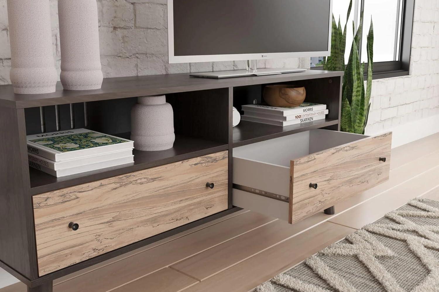 Signature Design by Ashley Contemporary Piperton Medium TV Stand Two-tone