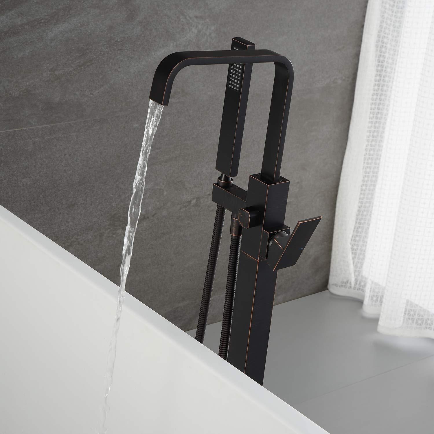 Bathroom Freestanding Tub Filler with Diverter
