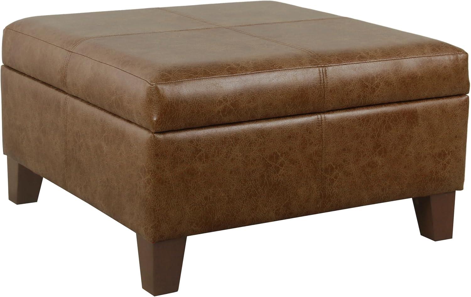 Luxury Large Square Storage Ottoman - HomePop