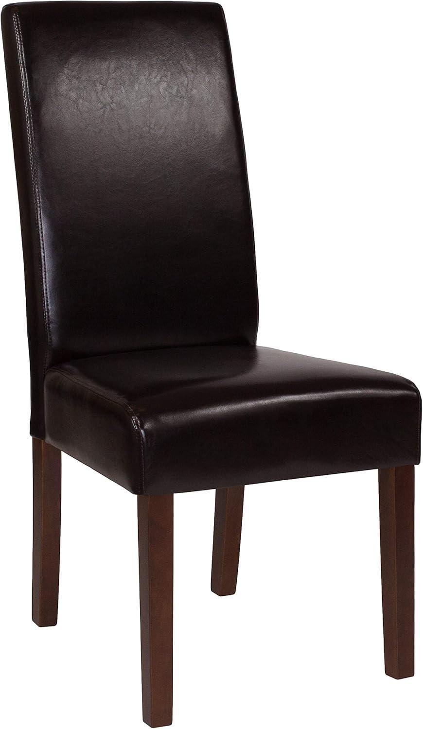 Greenwich Brown LeatherSoft Parsons Dining Side Chairs