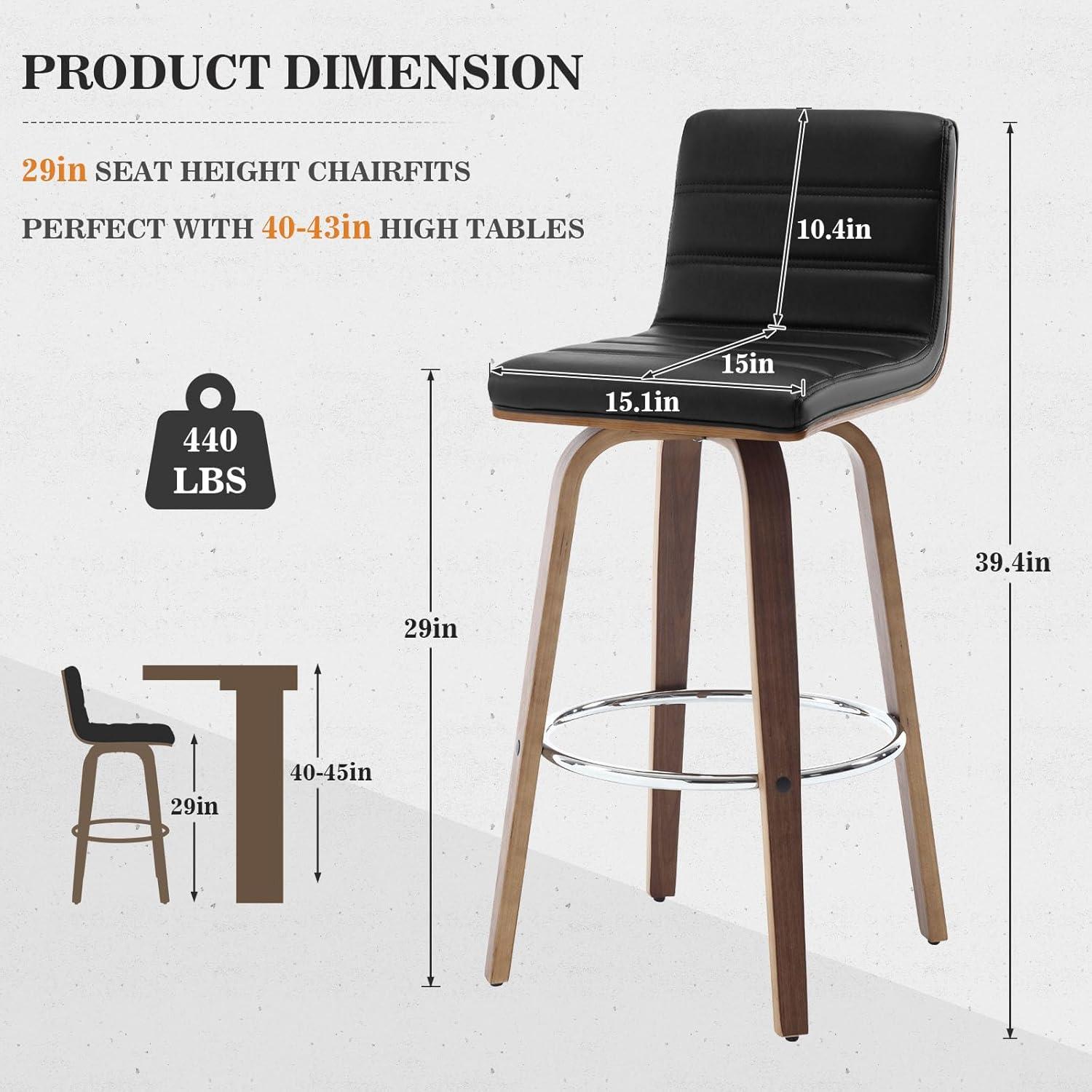 Corrigan Studio® Upholstered Swivel Stool (Set of 2)