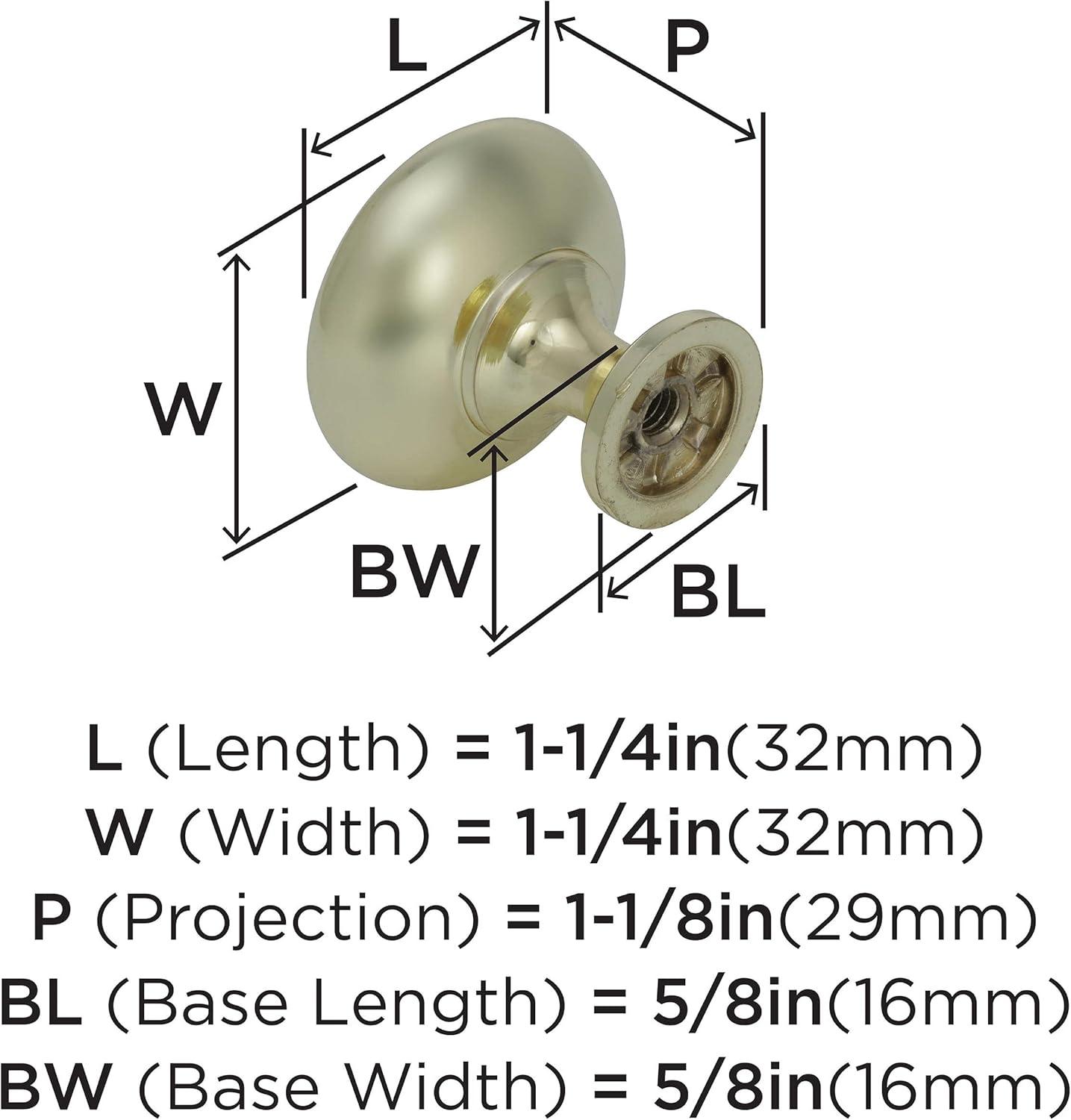 Allison 1 1/4" Diameter Mushroom Knob