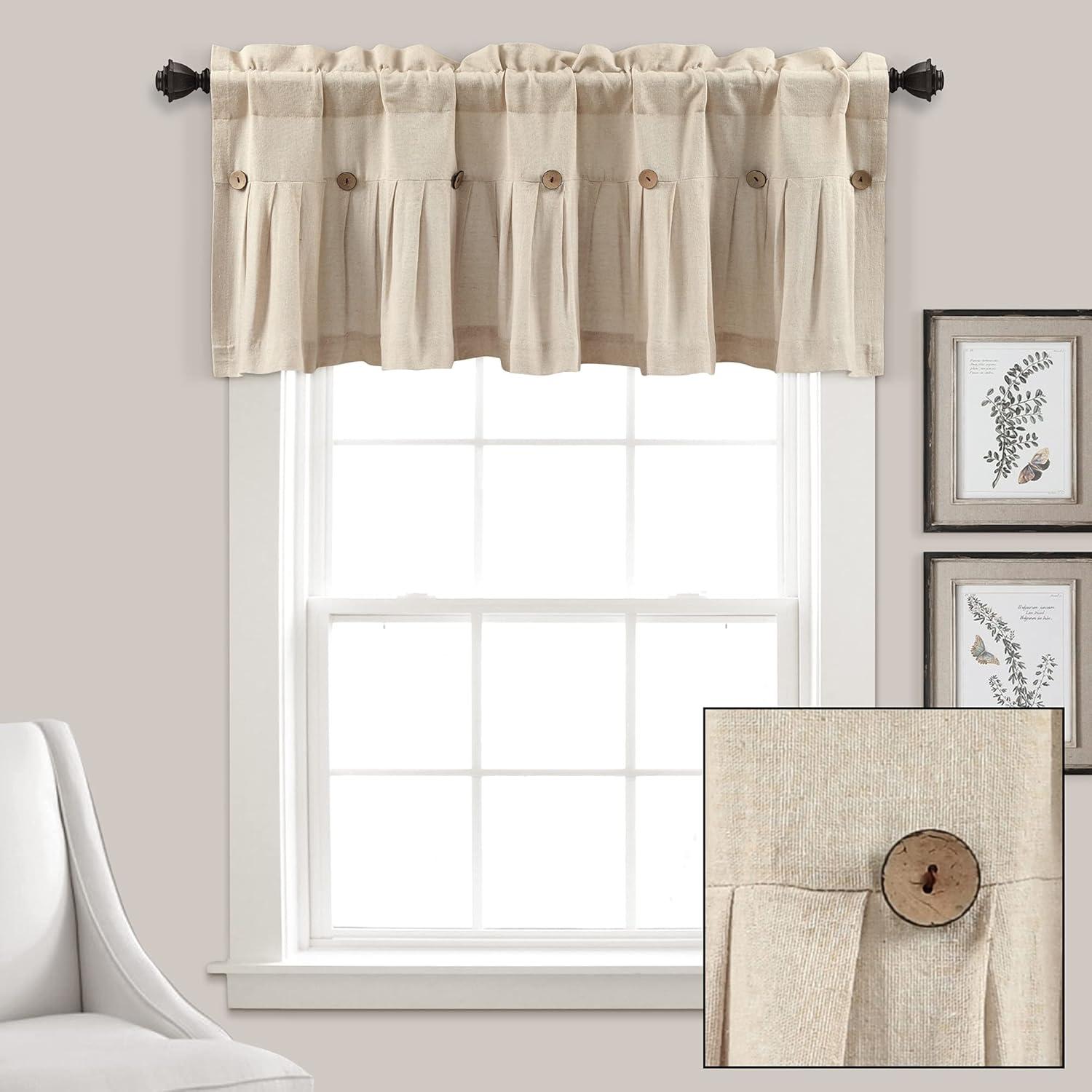 Linen Tailored Window Valance