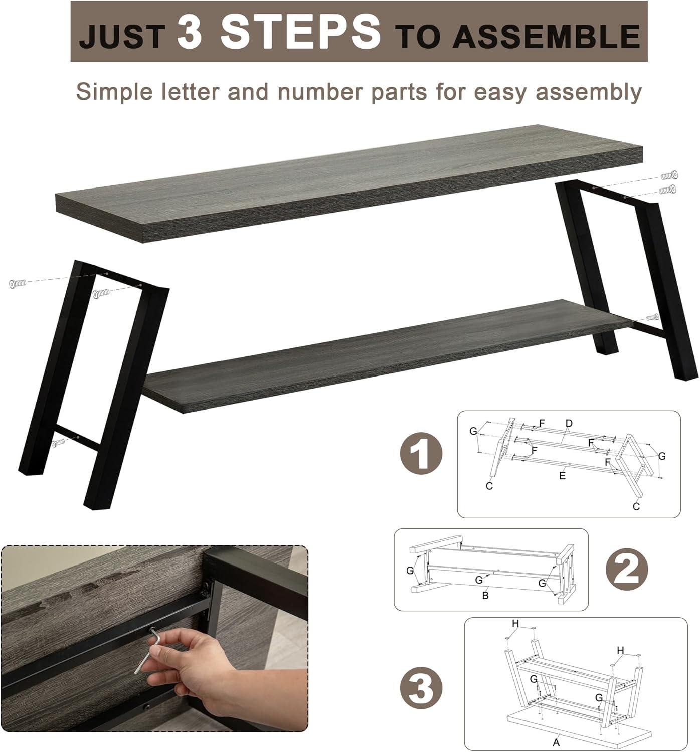 Indoor Shoe Benches Seat Grey