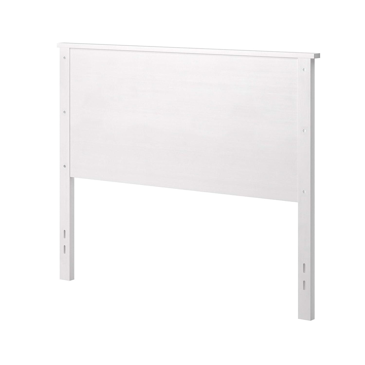 Glenwillow Home Farmhouse Style Wood Panel Headboard in Gloss White, Full Size