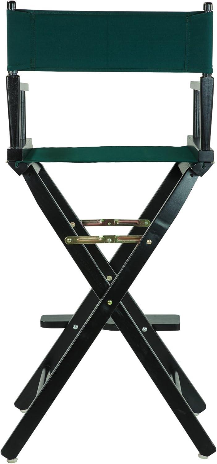 Casual Home 30" Director's Chair Black Frame-with Hunter Green Canvas, Bar Height