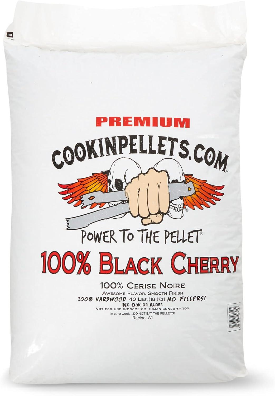 CookinPellets 40lb Black Cherry Grill Smoker Hardwood Wood Pellets (2 Pack)