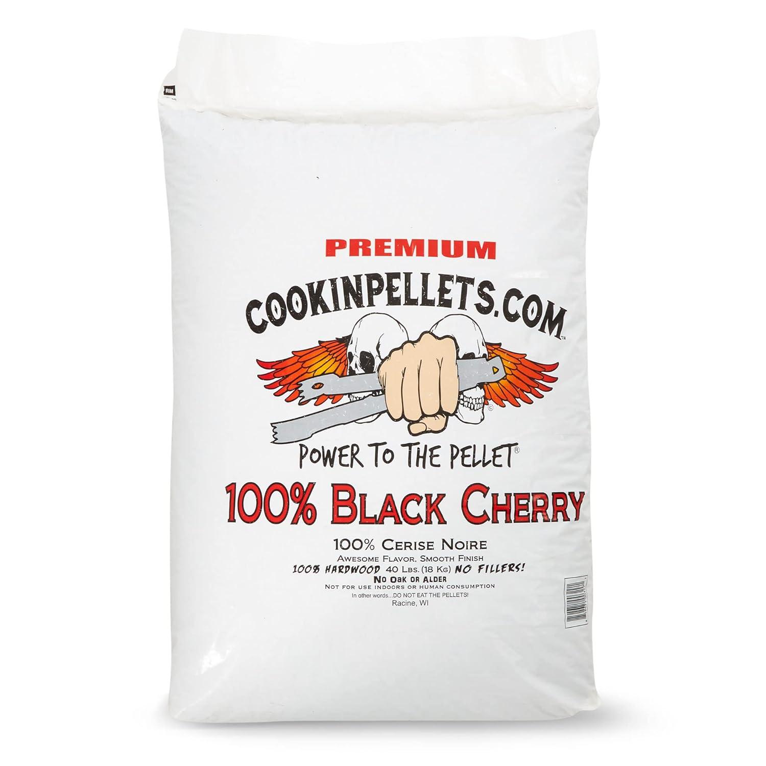 CookinPellets 40lb Black Cherry Grill Smoker Hardwood Wood Pellets (2 Pack)