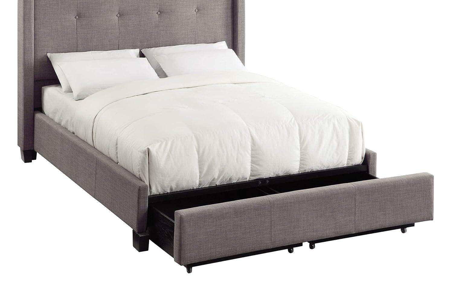 Geneva - Madeleine Dolphin Upholstered Panel Storage Bed