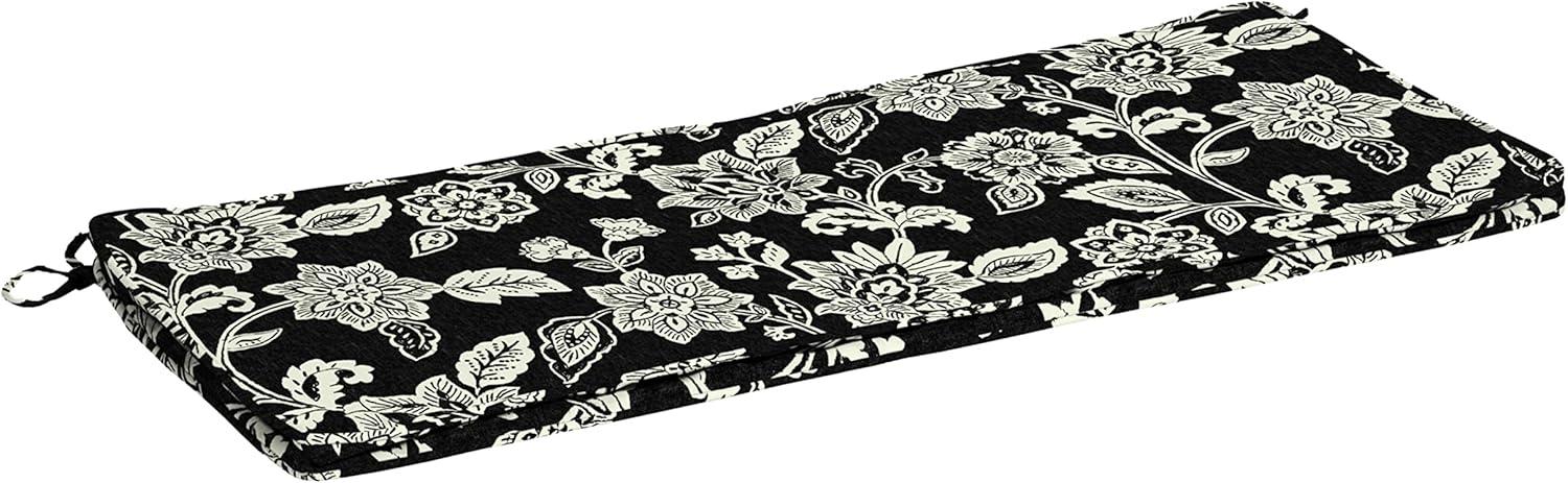 Arden Selections ProFoam Essentials Outdoor Bench Cushion 18 x 46, Ashland Black Jacobean