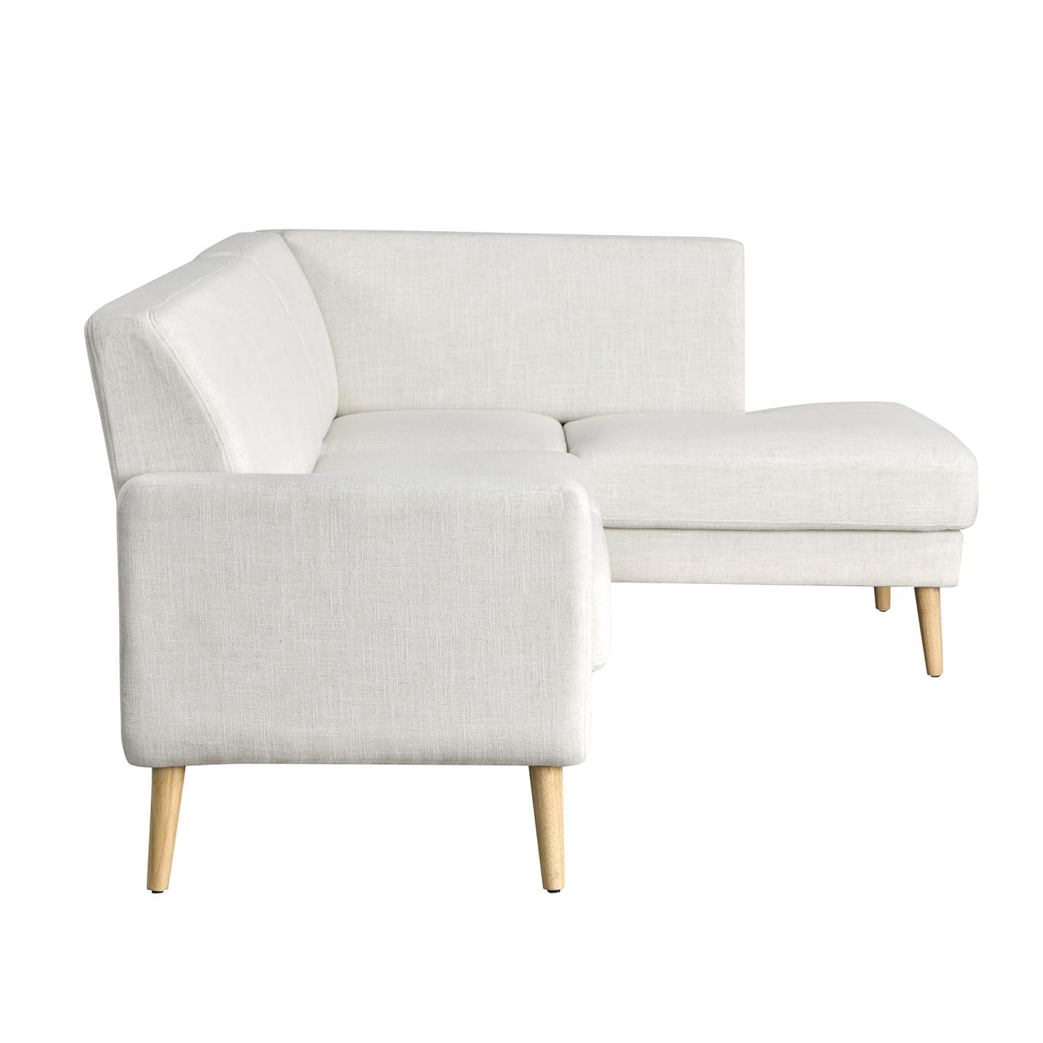 Gomez Sofa Bumper Sectional Cream