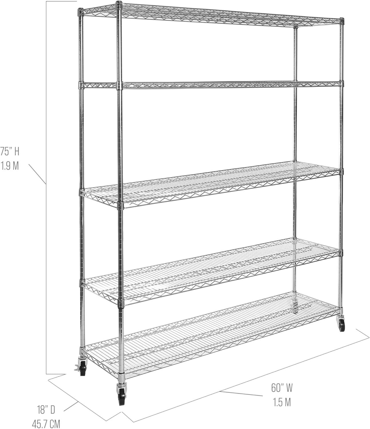 Wire Rolling Storage Cart