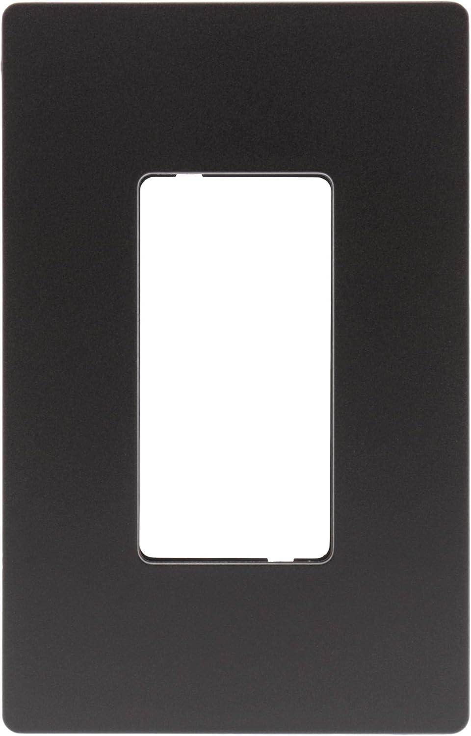 Dark Bronze 1-Gang Screwless Polycarbonate Wall Plate
