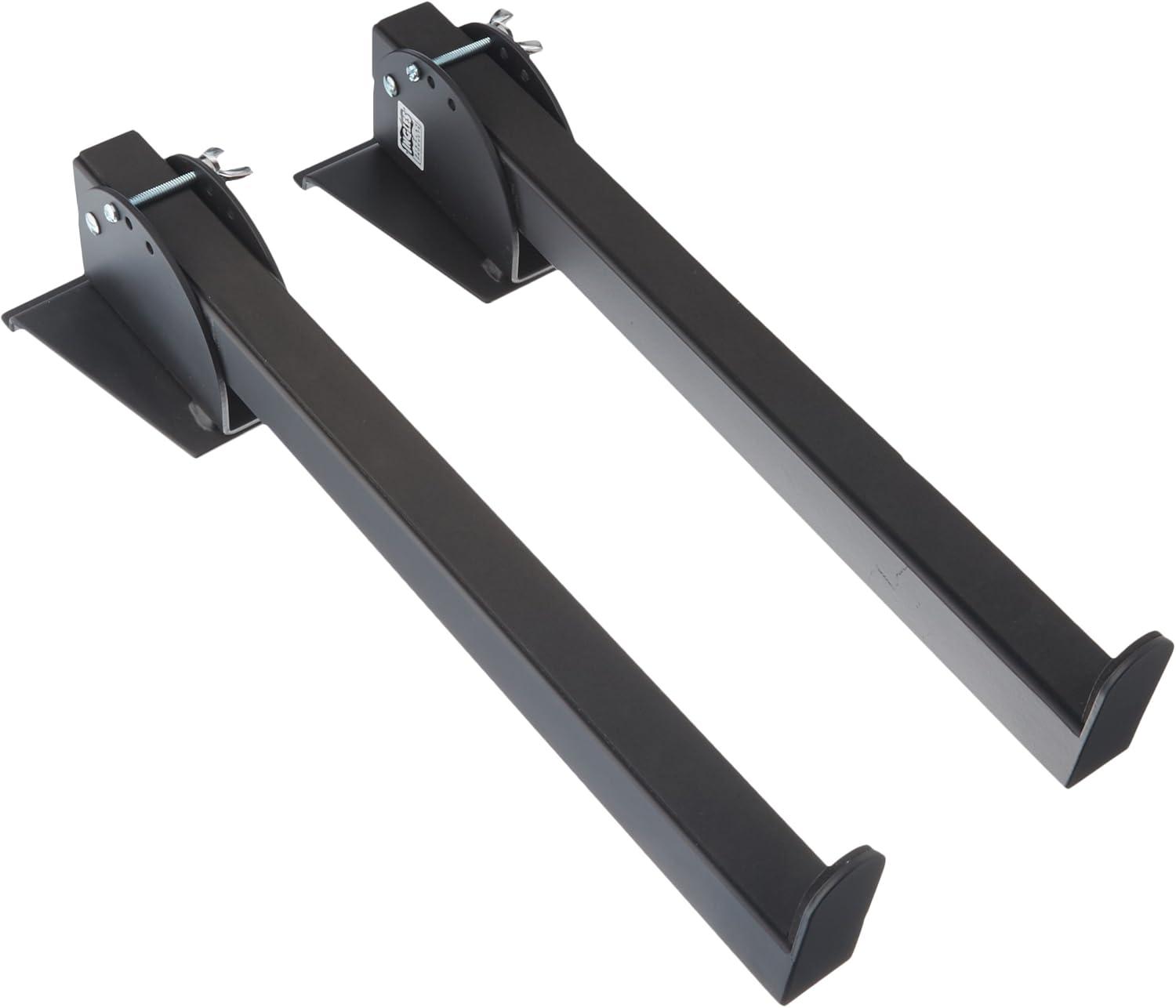 Adjustable Black Metal Keyboard Display Arms Pair