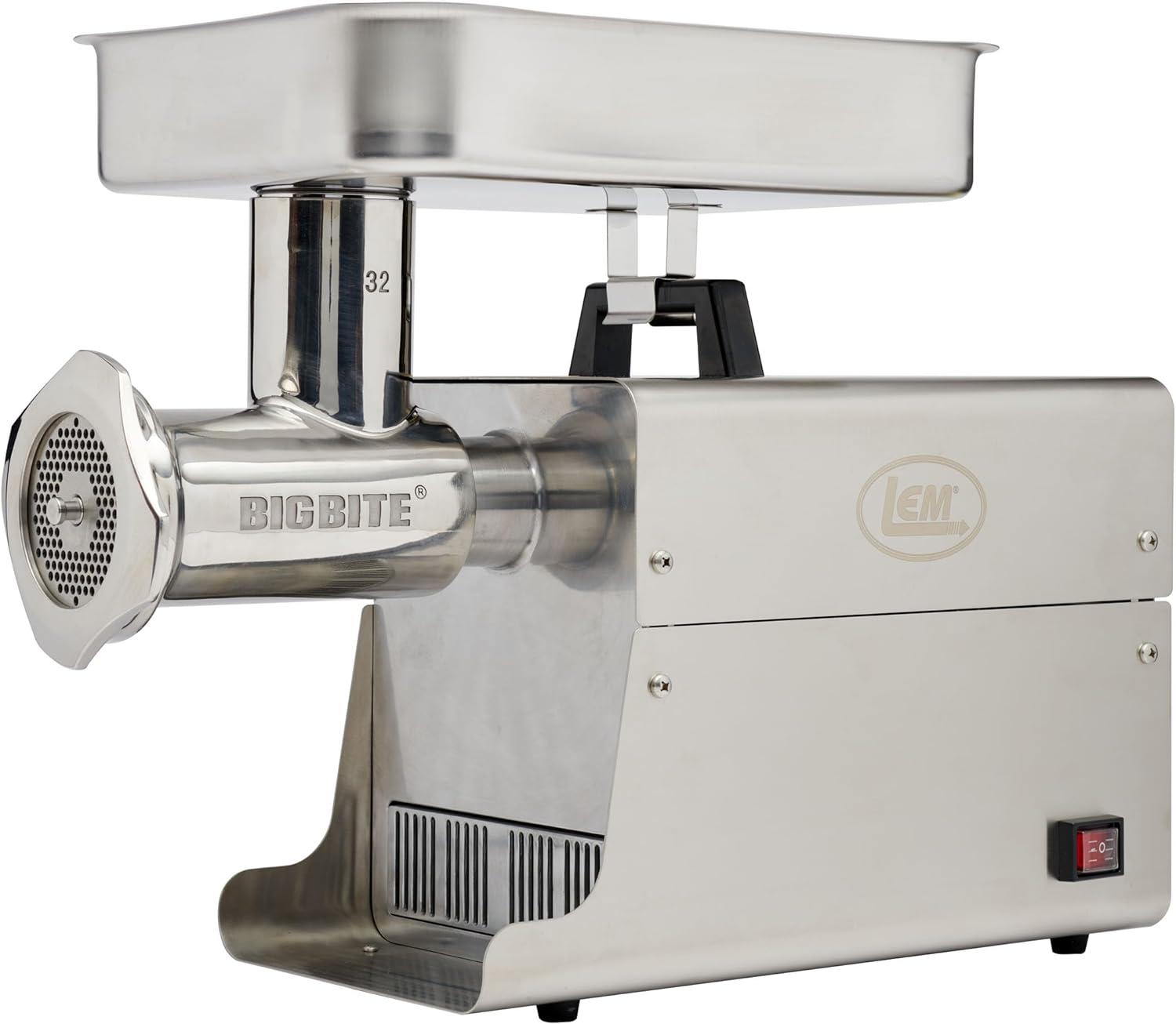 LEM #32 Big Bite Meat Grinder 1.5 HP Stainless Steel