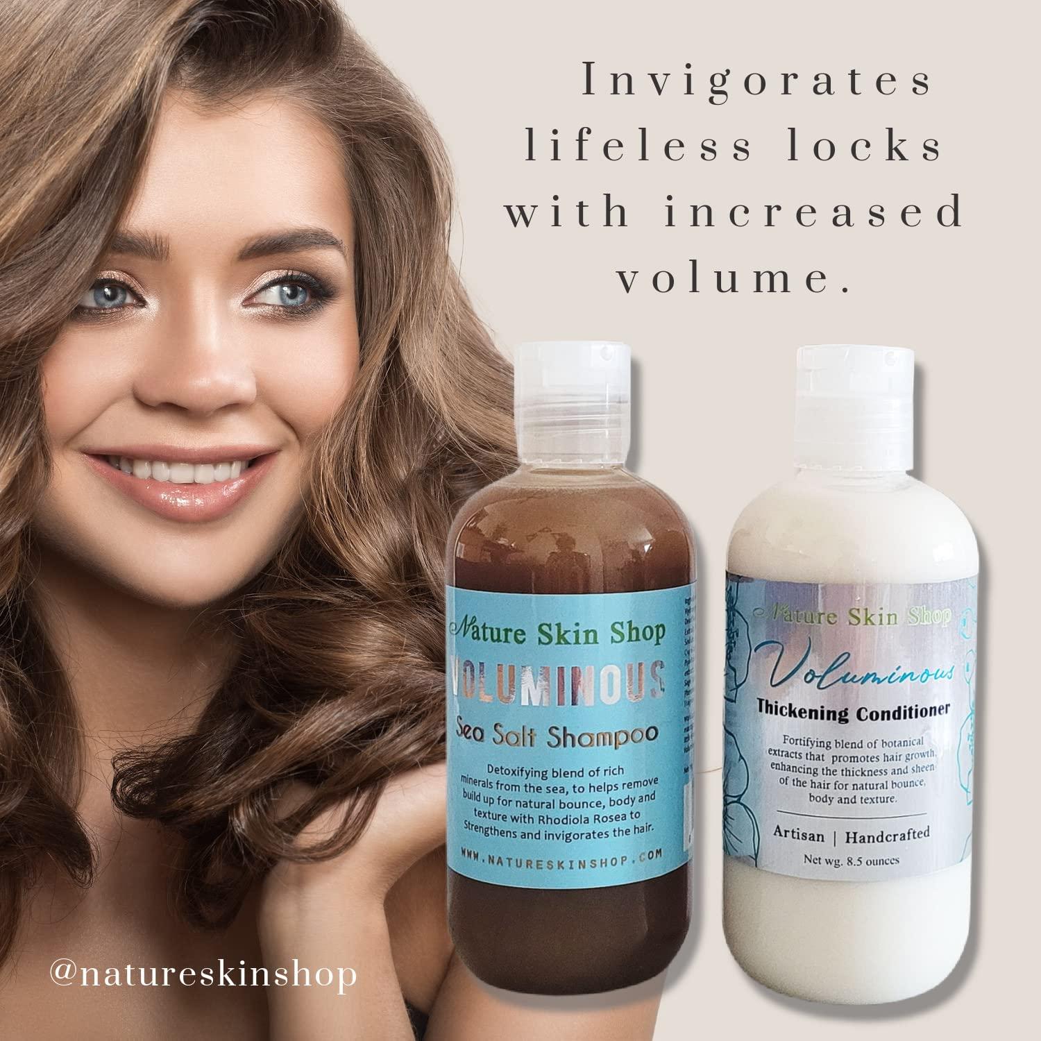 Voluminous Sea Salt Shampoo and Thickening Conditioner Set
