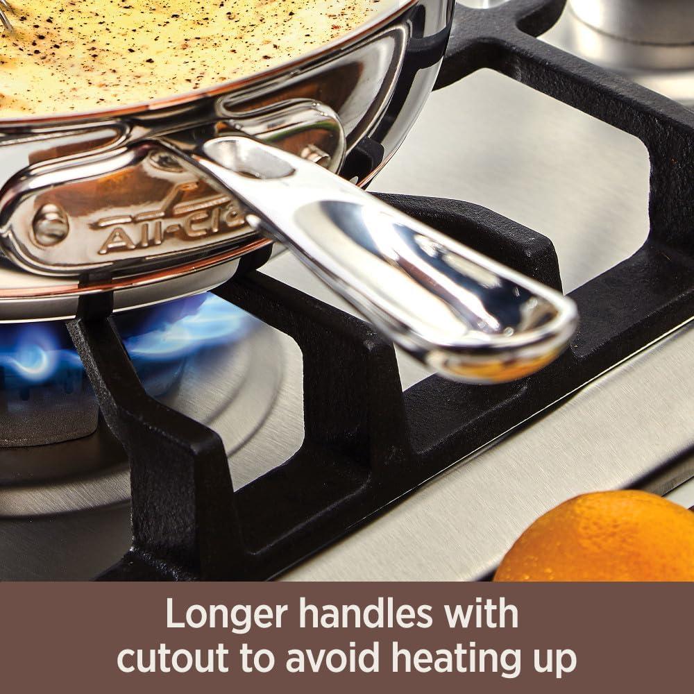 Copper Core 6 Quart Stainless Steel Sauté Pan with Lid