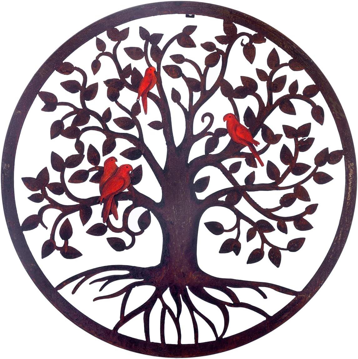 COBEKY Decor Wall Hanging For Living Room Bedroom Garden Porch Patio Office Home Decor, 18In X 18In X 0.88 In