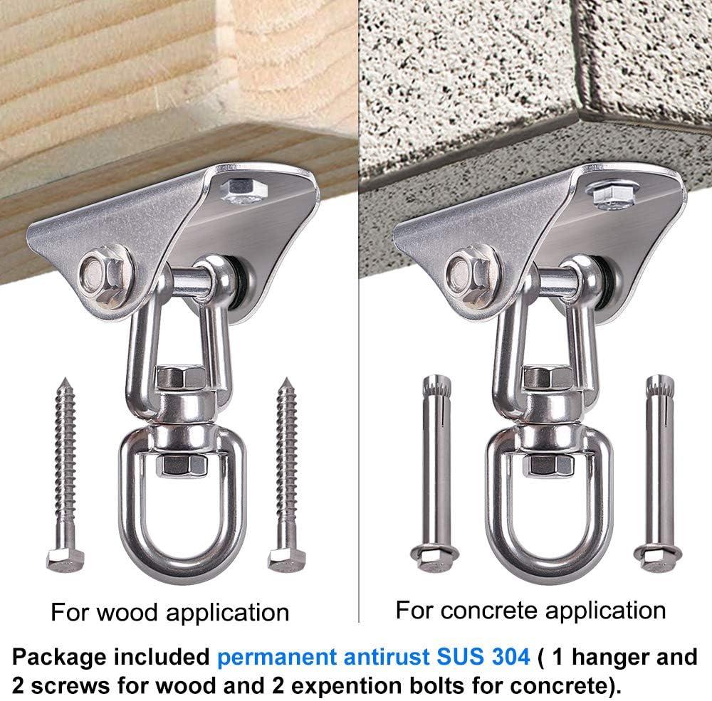 Heavy Duty Stainless Steel 360° Ceiling Mount Swing Hanger