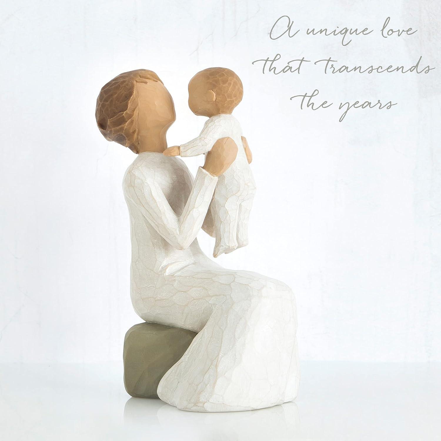 Hand-Painted Resin Grandmother with Child Figurine