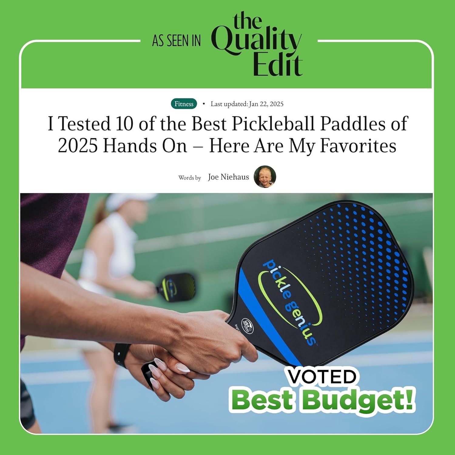 Pickle Genius Pickleball Paddle - Lightweight High-Performance for Indoor & Outdoor Play