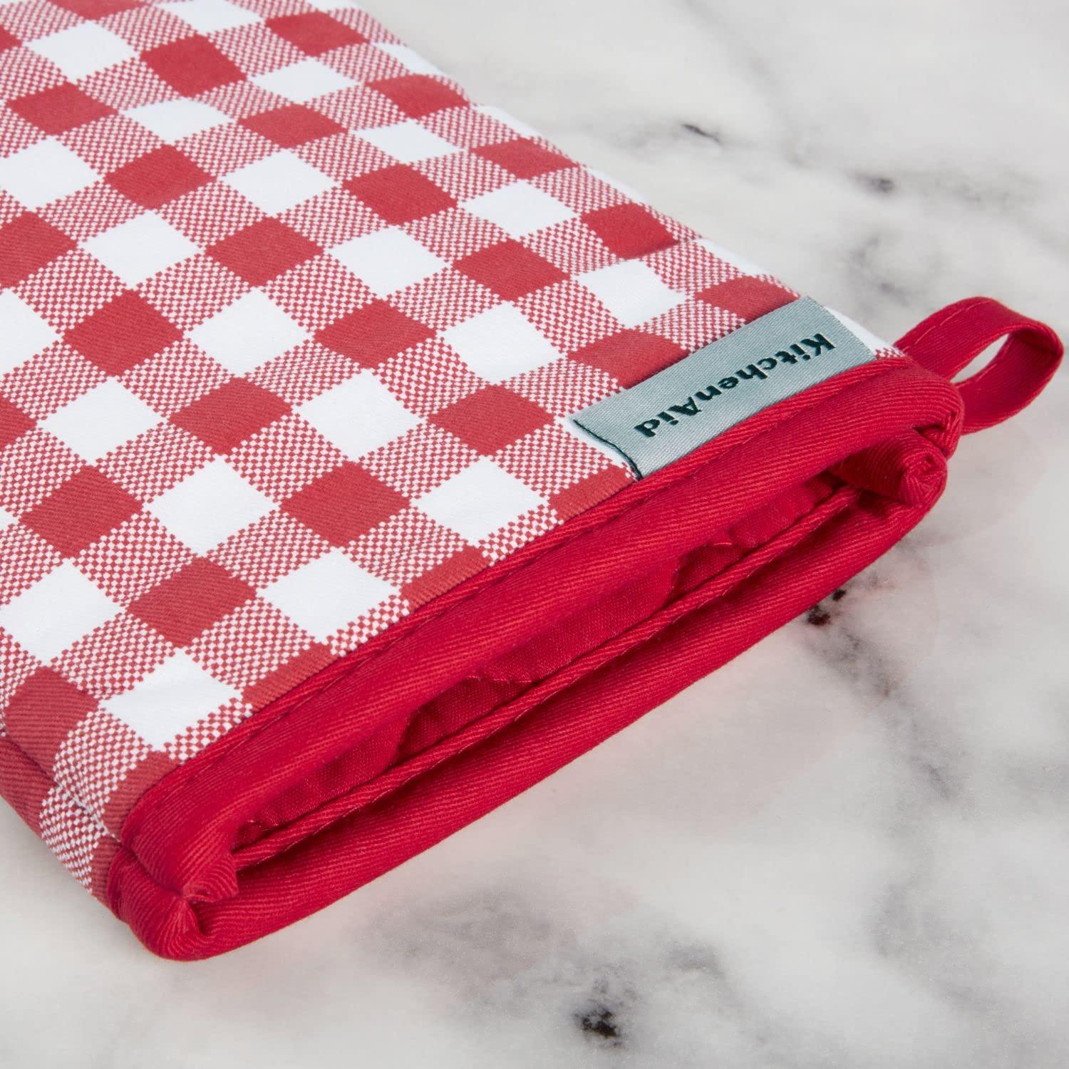 KitchenAid® KitchenAid Gingham Oven Mitt 2-Pack Set, 7" x 13" (Set of 2)