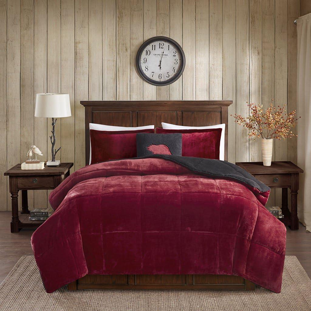 Woolrich Alton Plush to Sherpa Down Alternative Comforter Set