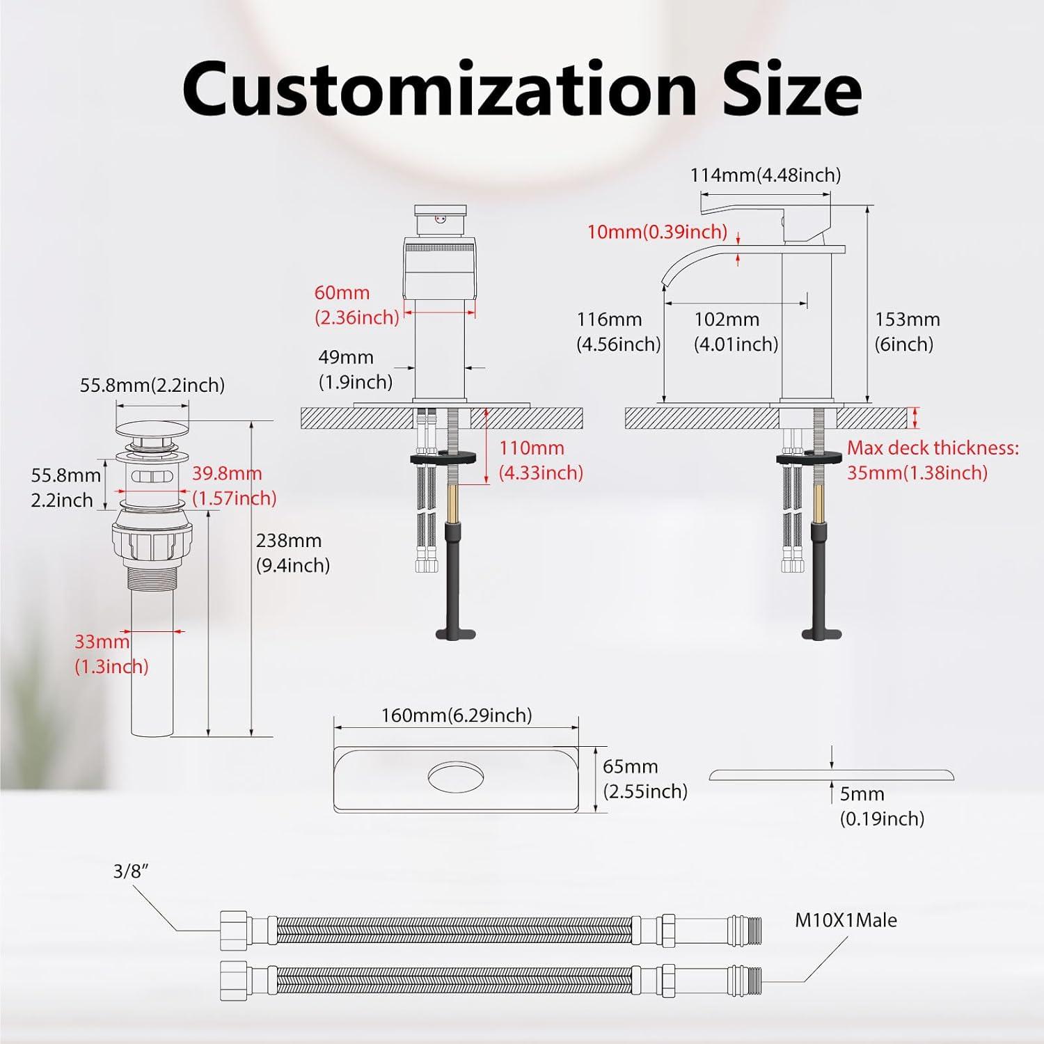 Single-Hole Single-handle Bathroom Faucet
