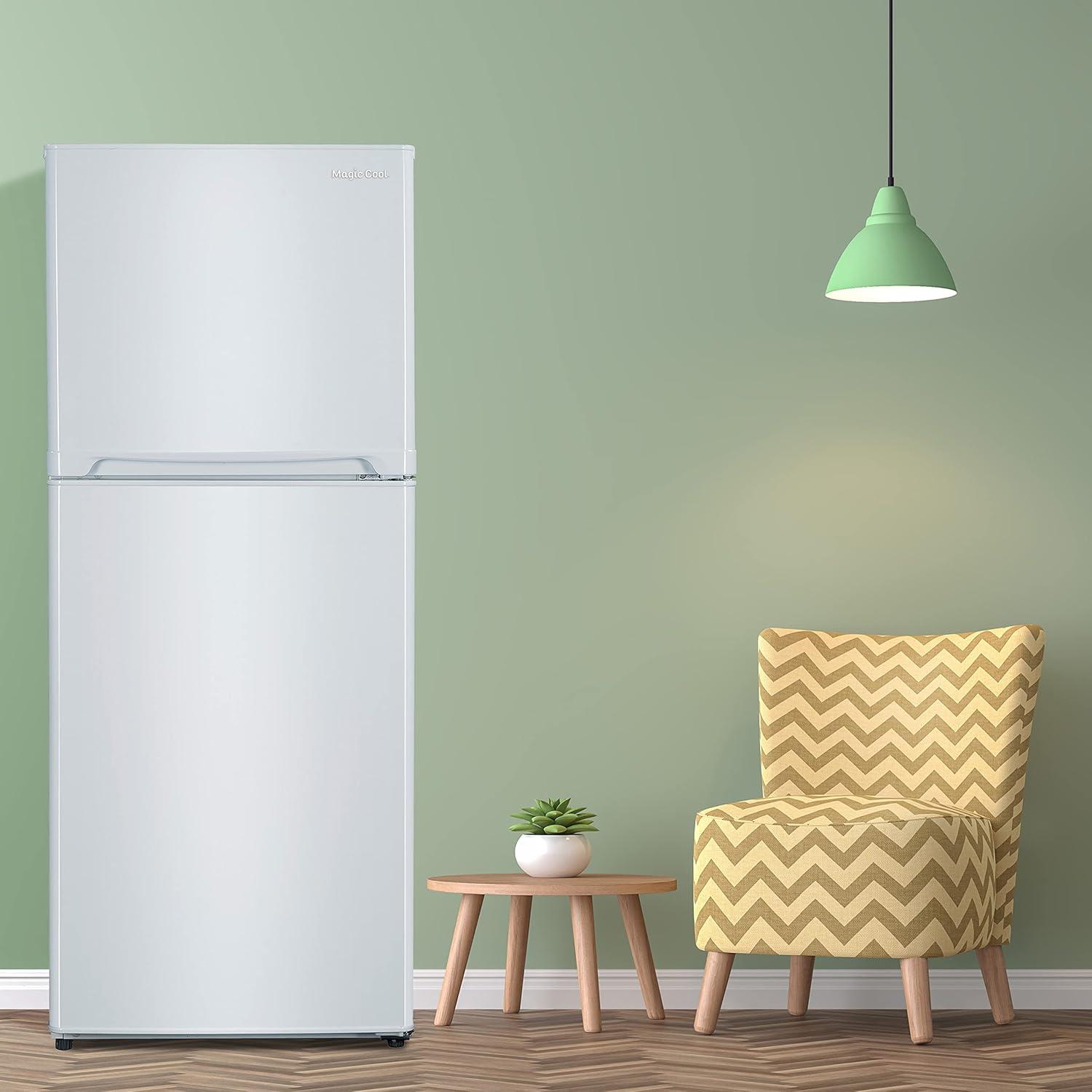 White Smart Energy Star Top Freezer Refrigerator