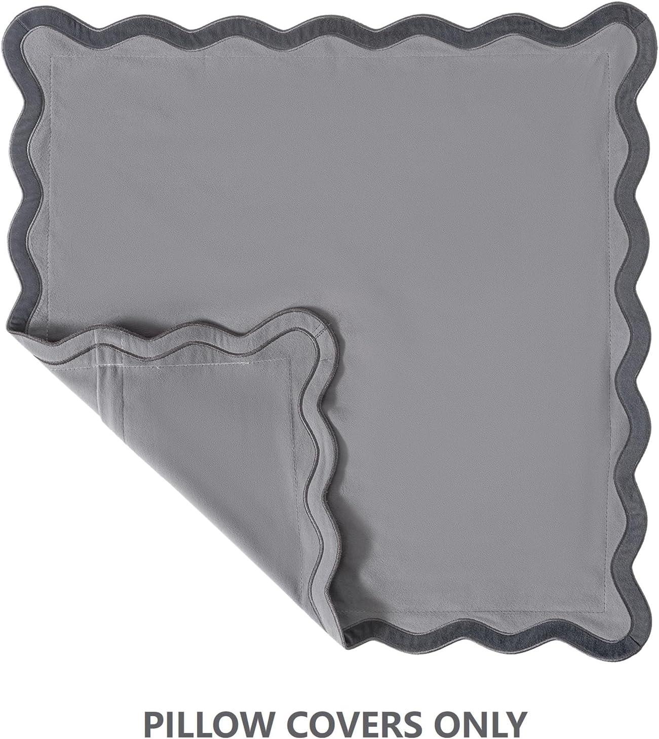 Fancy Homi 2 Packs Boho Decorative Throw Pillow Covers 18x18 Inch for Living Room Couch Bed Sofa, Rustic Modern Farmhouse Home Decor, Soft Corduroy Cream Square Cushion Case 45x45 cm