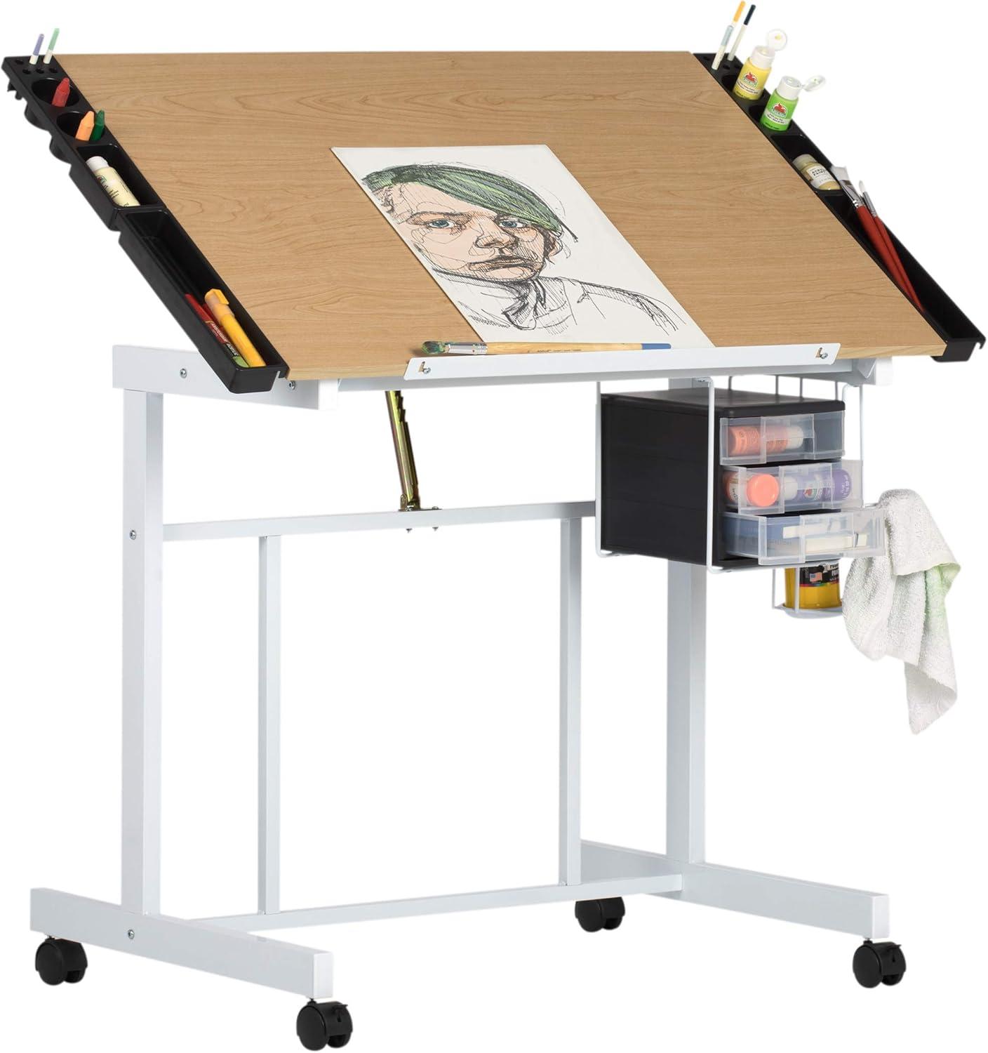 Crabtree 41'' Deluxe Craft Station, Adjustable Drafting and Hobby Table