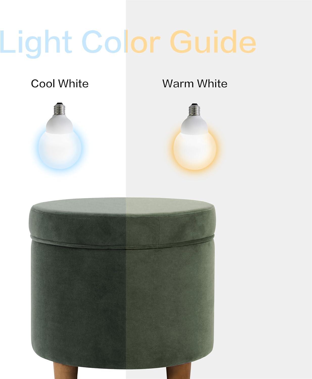 Round Storage Ottoman Loden Green - HomePop: Velvet Upholstered, Lift-Off Lid, Wood Legs, Bedroom & Living Room Furniture