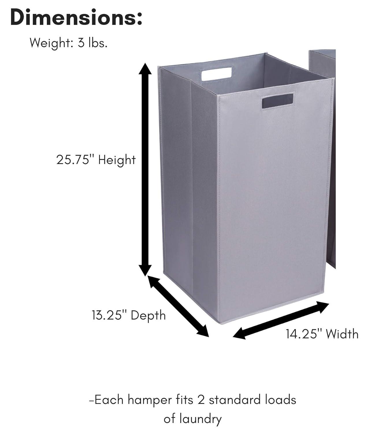 BirdRock Home Internet's Best Fabric Laundry Hamper with Handles