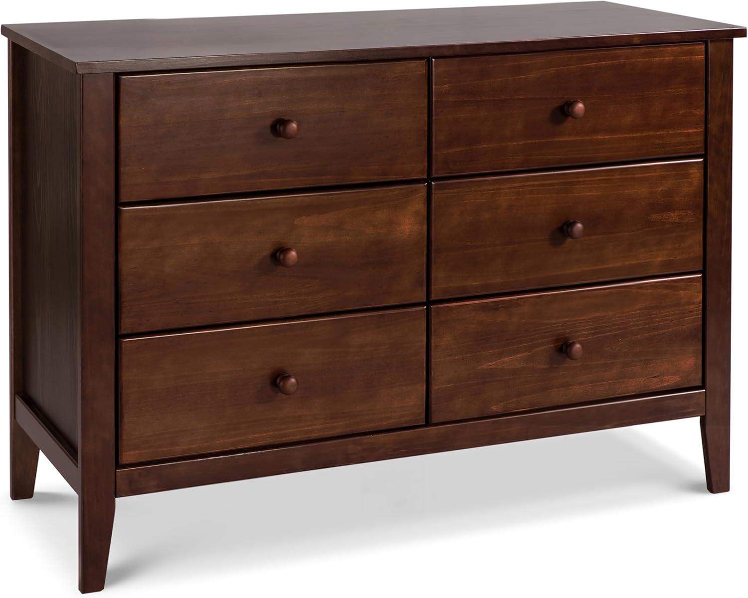 Morgan 6 Drawer 19" W Double Dresser