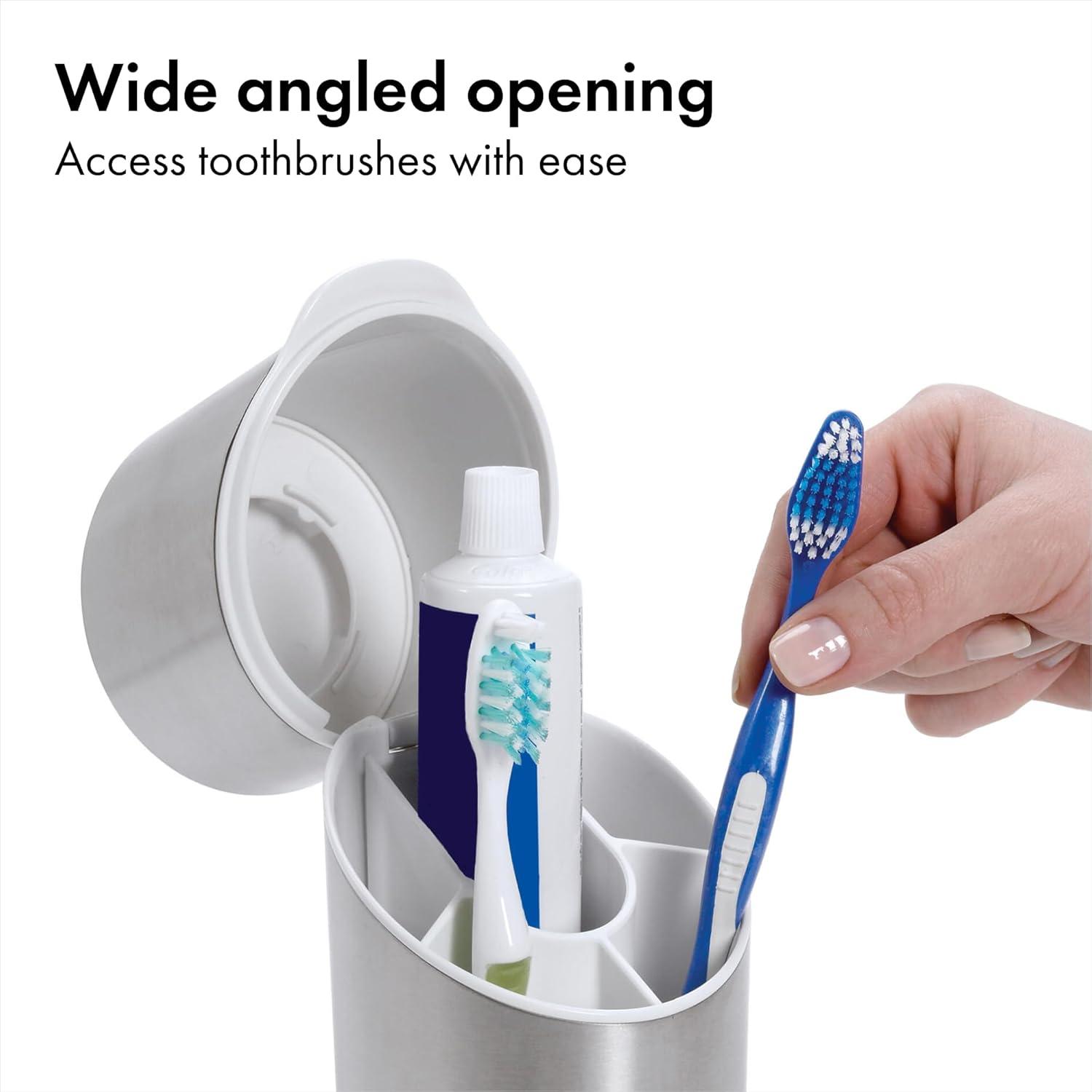Stainless Steel Toothbrush Organizer