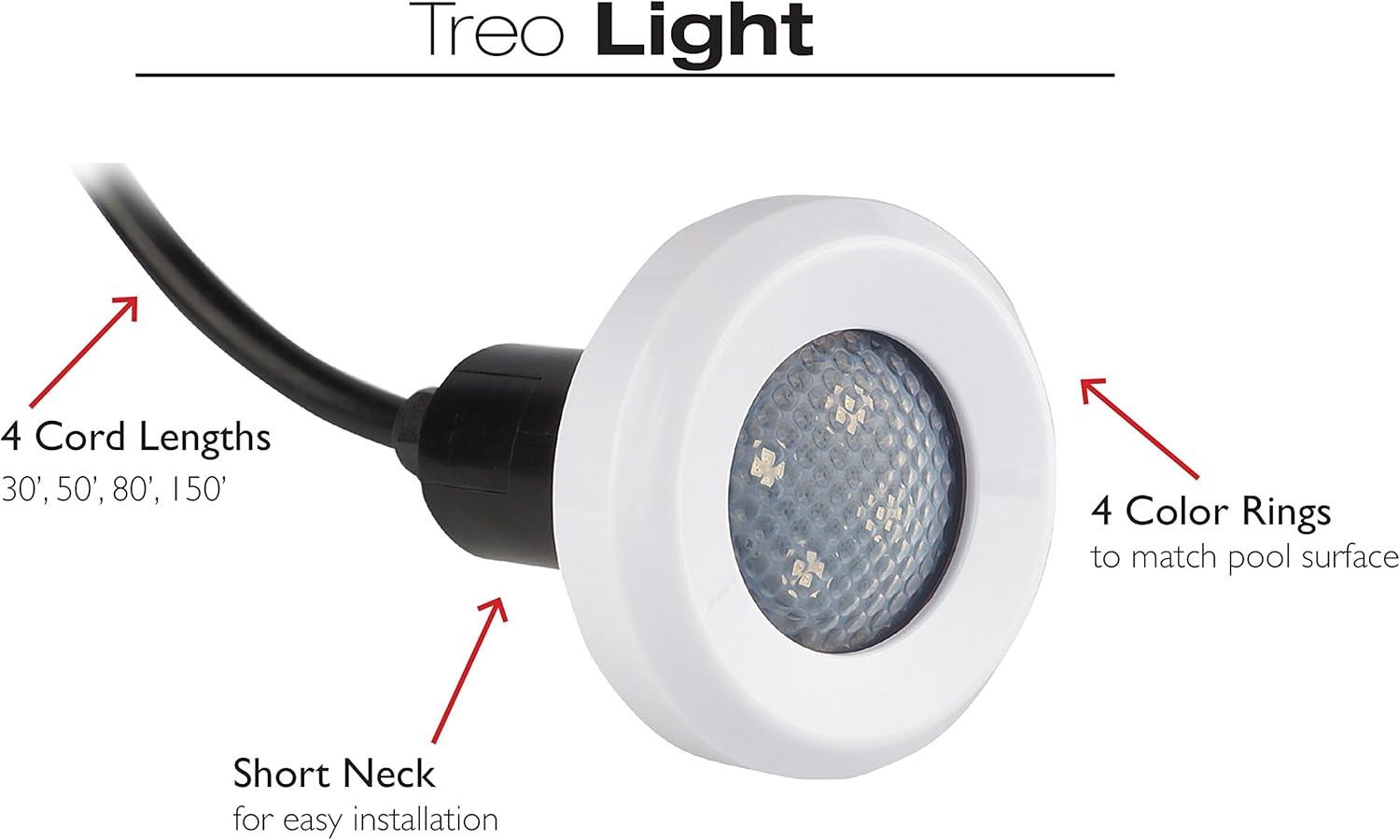 S.R. Smith TREO, LED Pool Light, Long Life - 50' Cord  RGB FLED-C-TR-50 Replacement