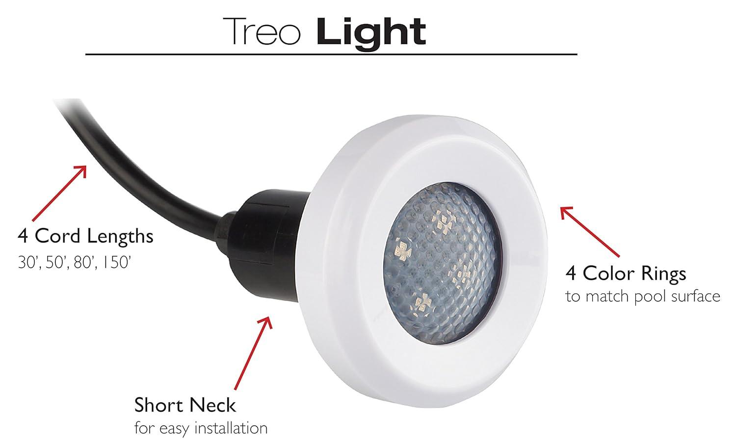 S.R. Smith TREO, LED Pool Light, Long Life - 50' Cord  RGB FLED-C-TR-50 Replacement