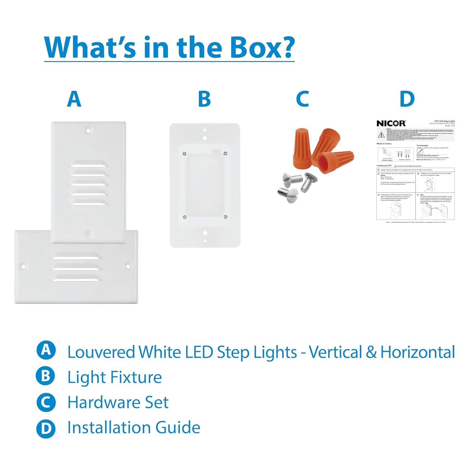 NICOR Lighting Integrated LED Step Light