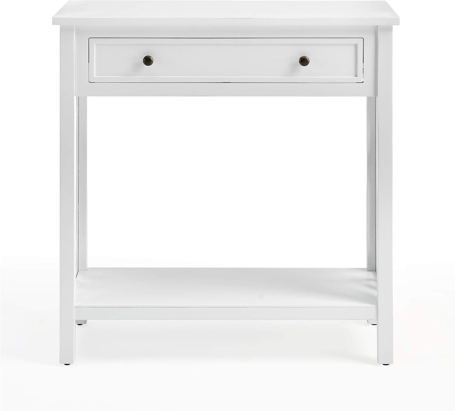 36" Middlebury Coffee Table, End Table and Console Table White - Alaterre Furniture: 3-Piece Wooden Furniture Set with Drawers