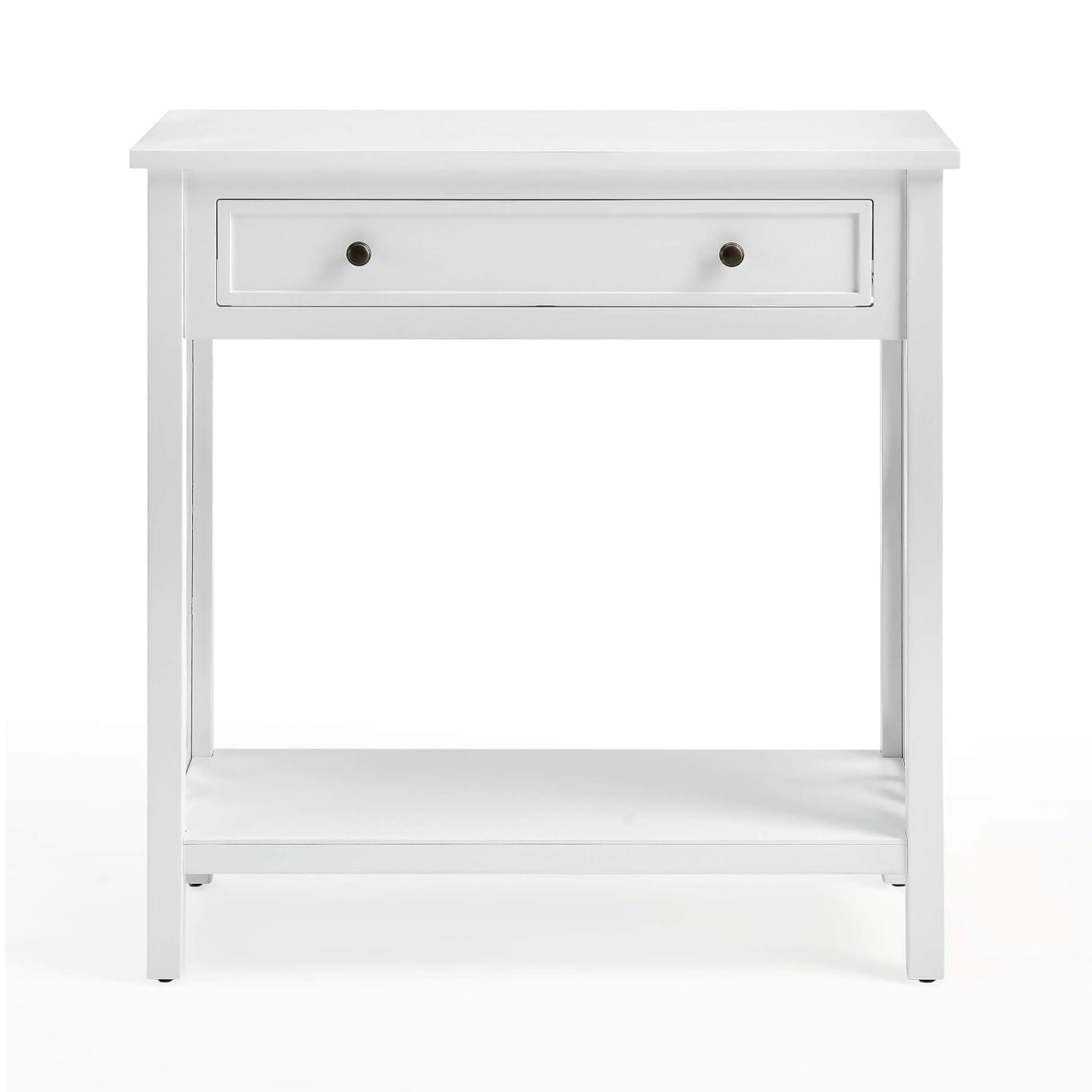 36" Middlebury Coffee Table, End Table and Console Table White - Alaterre Furniture: 3-Piece Wooden Furniture Set with Drawers