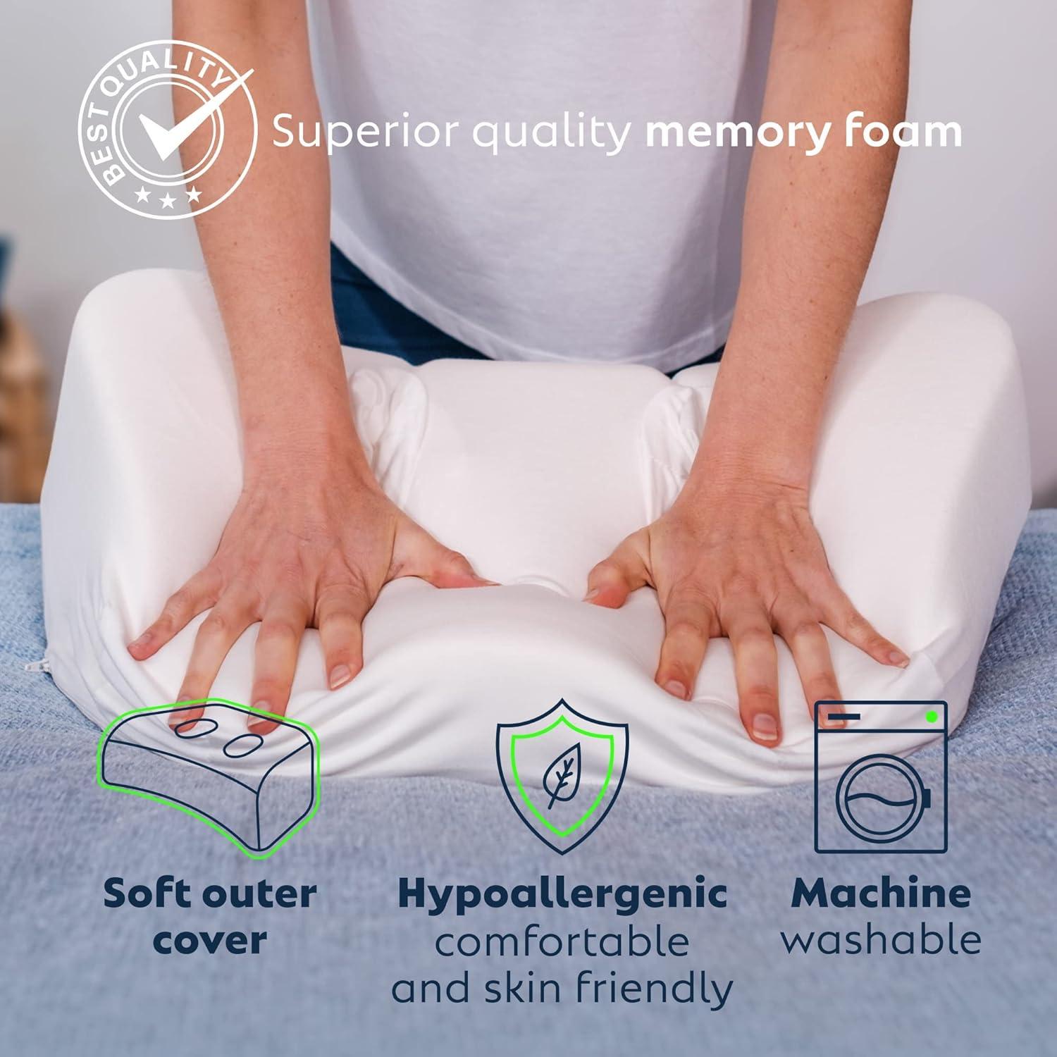 PureComfort Adult Side Sleeping Standard CPAP Bed Pillow, Supportive, 1 Pack