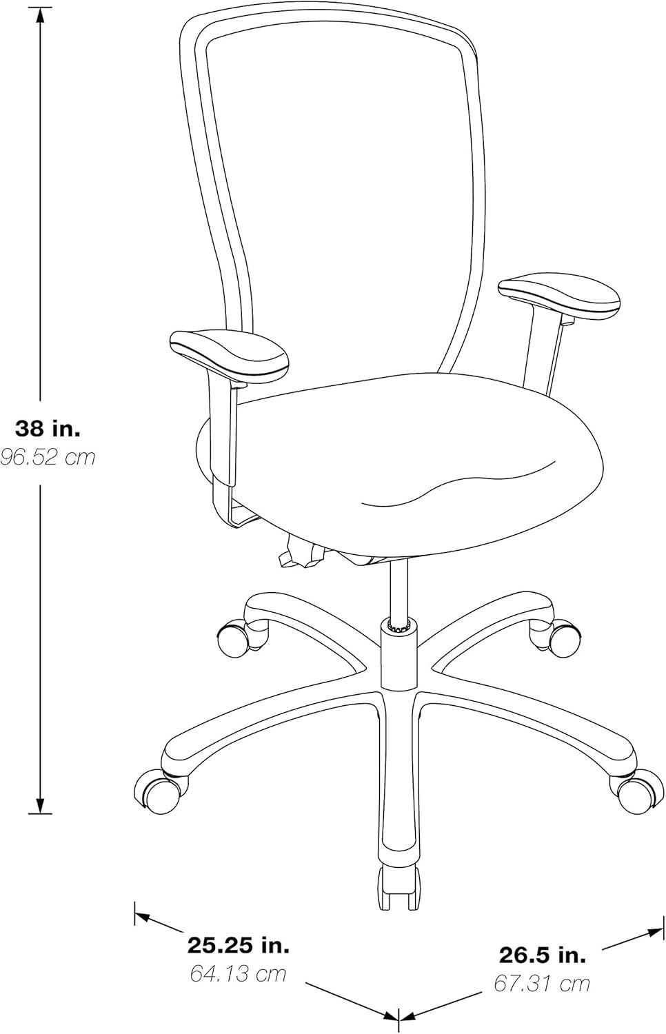 High Back ProGrid Mesh Executive Office Chair in Black