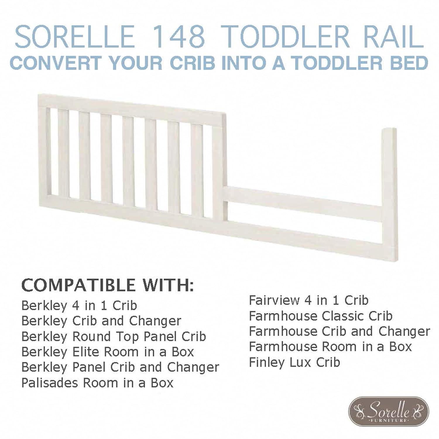 Sorelle 148 Toddler Crib Conversion Rail White