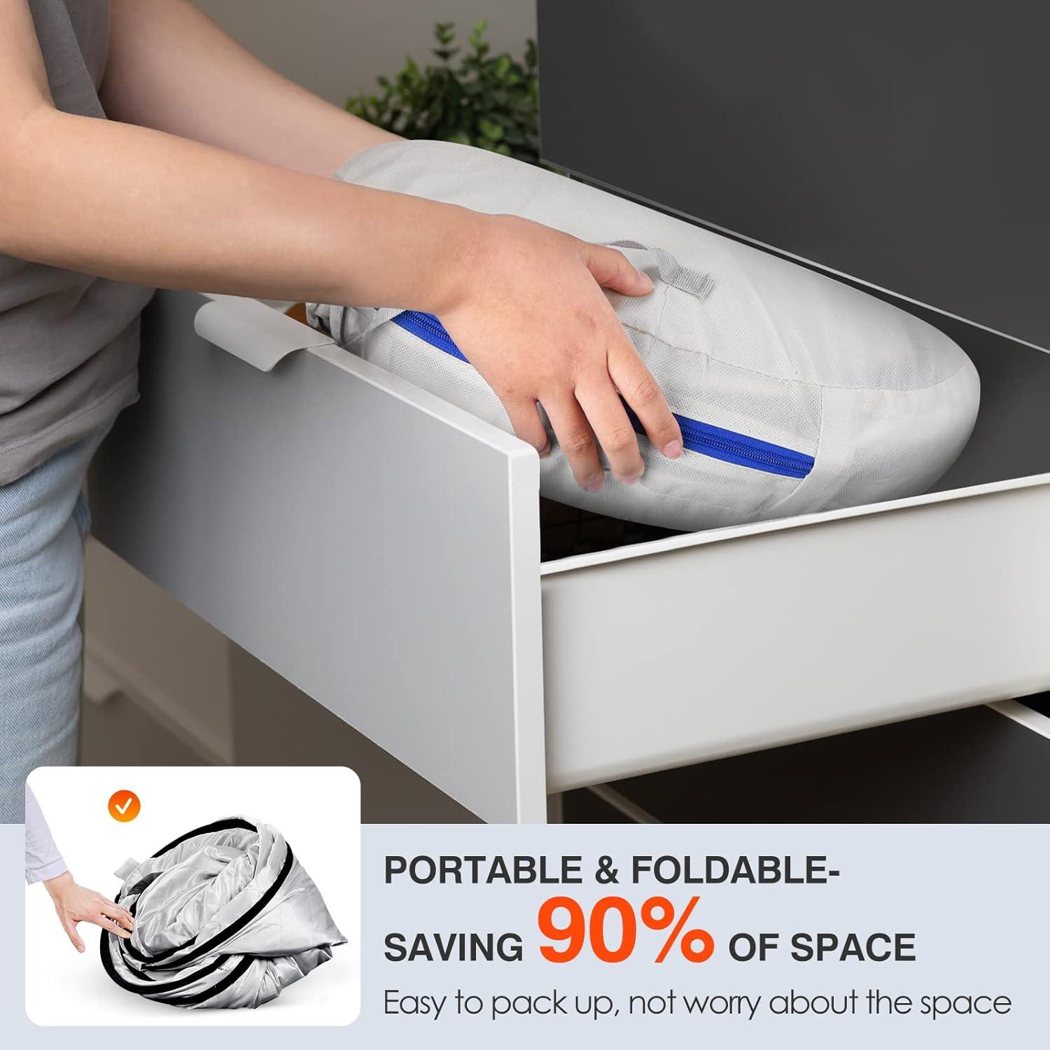 Portable Sauna, Sauna Box for Home, Personal Steam Sauna, Foldable Sauna with 3L, up to 90min,800W Steam Sauna Generator with Safety Protection, Remote Control & Portable Chair, UL Certified