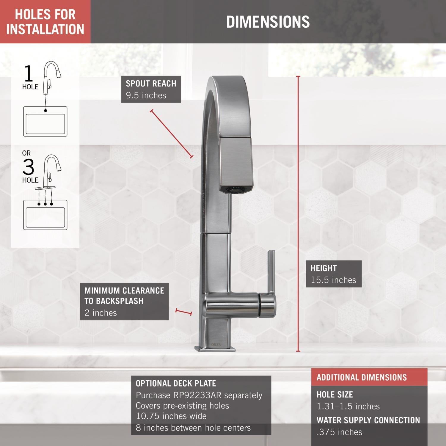 Pivotal Pull Down Touch Single Handle Kitchen Faucet with Touch20 Technology