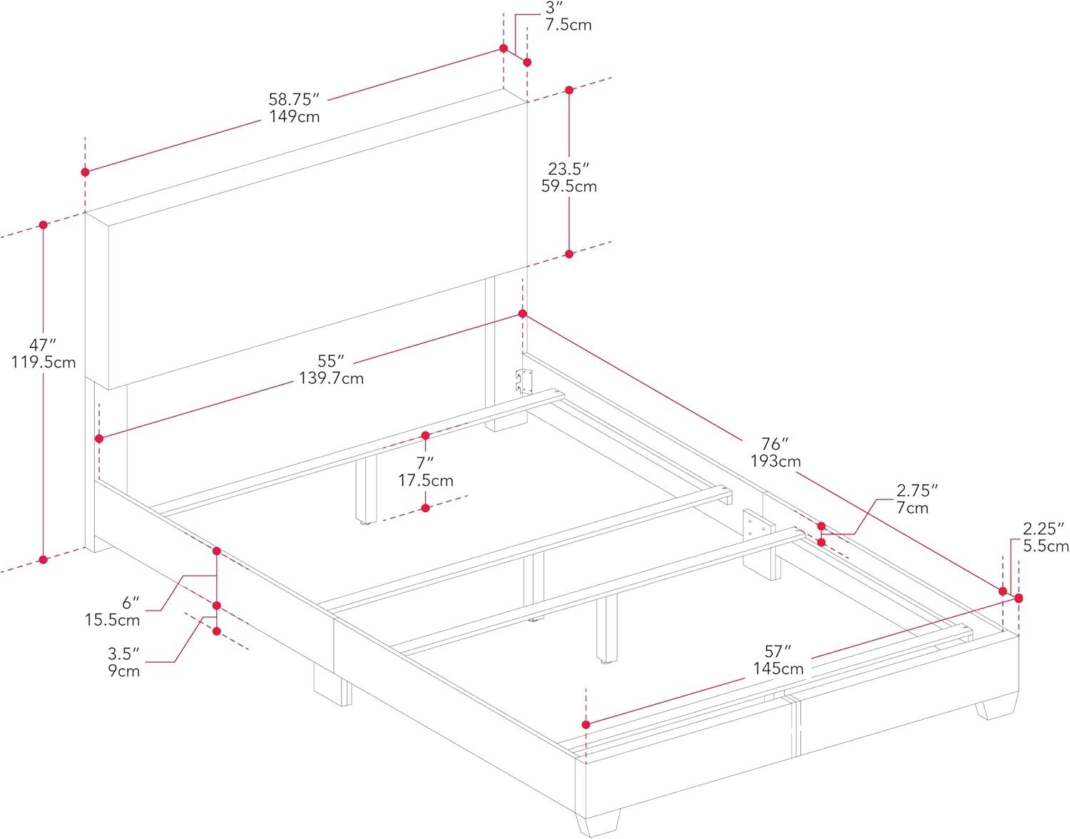 Celeste Modern Upholstered King Bed Beige - CorLiving: Transitional Style, Polyester Fabric, MDF & Wood Frame