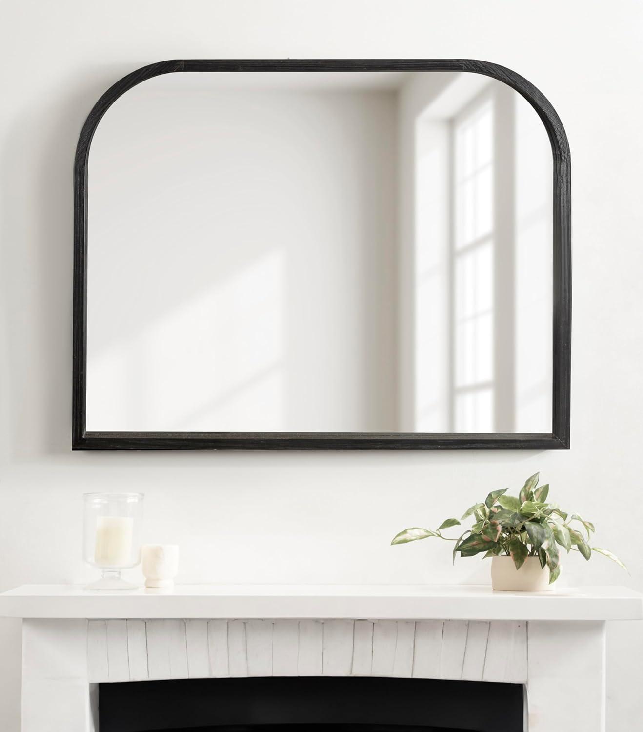 Kate & Laurel All Things Decor 36"x28" Occonor Arched Mirror: Wall Mount, Transitional Style